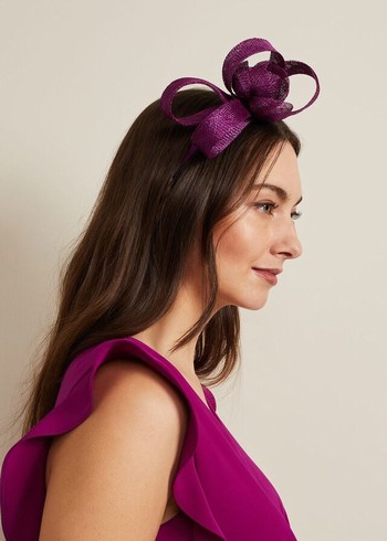 Phase Eight Flower Hats Purple USA | 4531867-PQ